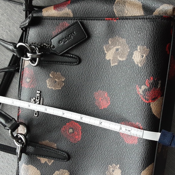 Coach Mini Christine Floral Carryall Purse - Picture 9 of 13